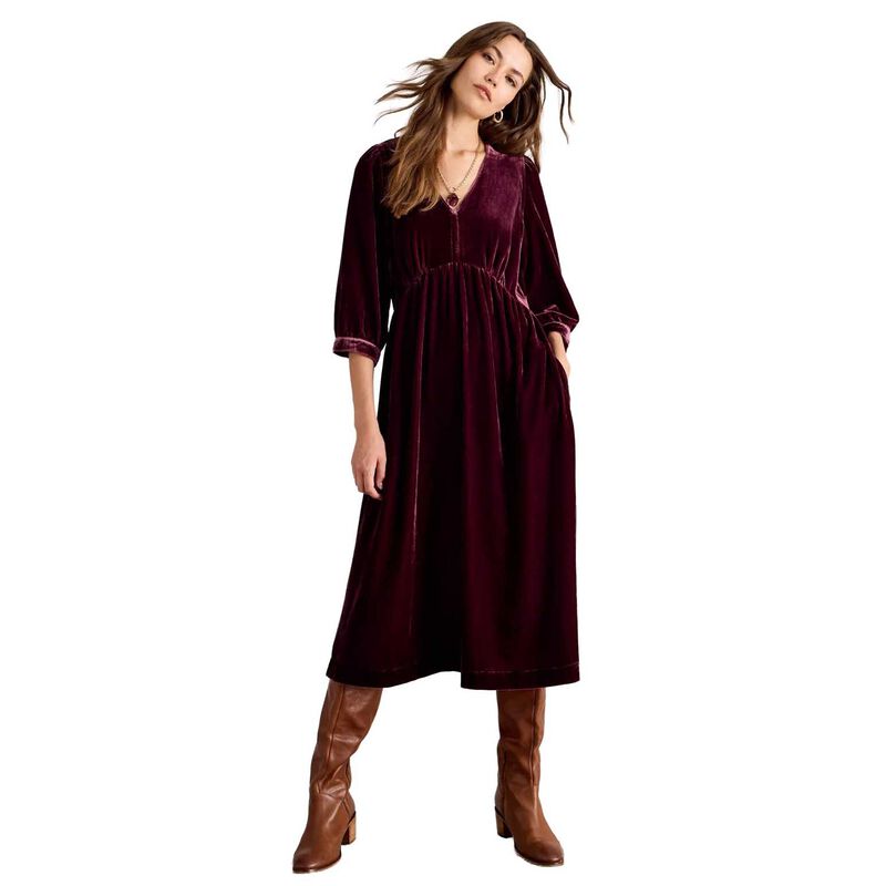 White Stuff Lucy Velvet Dress image number 0